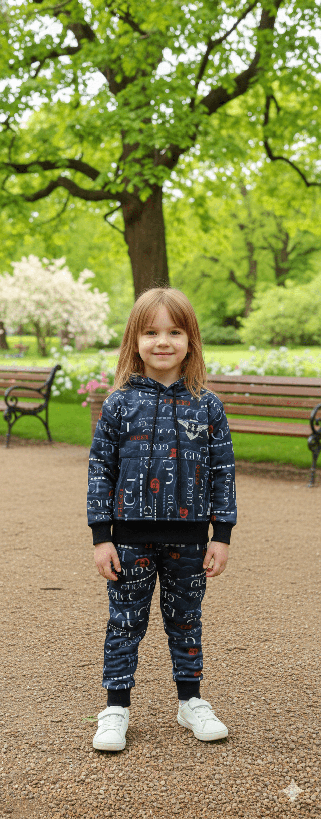 Kids All-Over Print Hoodie & Trouser Set - Genzzes