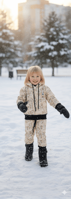Kids Alphabet Print Hoodie Set - Genzzes