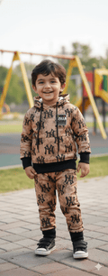 Kids NY Pattern Hoodie & Trouser Set - Genzzes