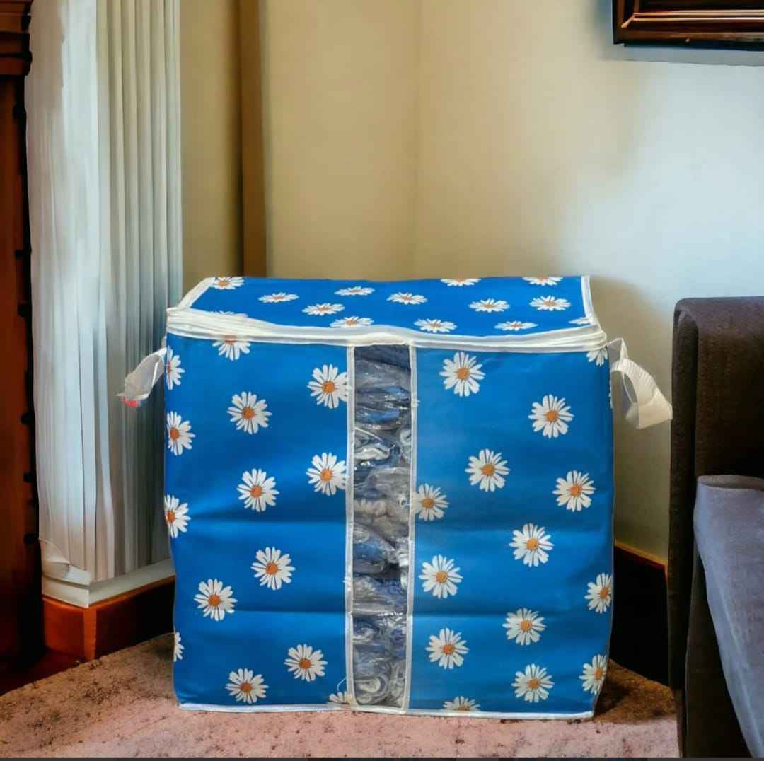 Large Capacity Daisy Print Storage Bags