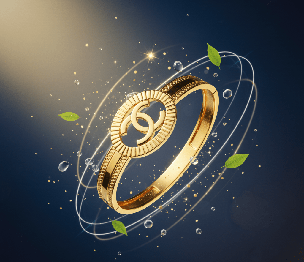 Logo Hinged Bangle - Genzzes