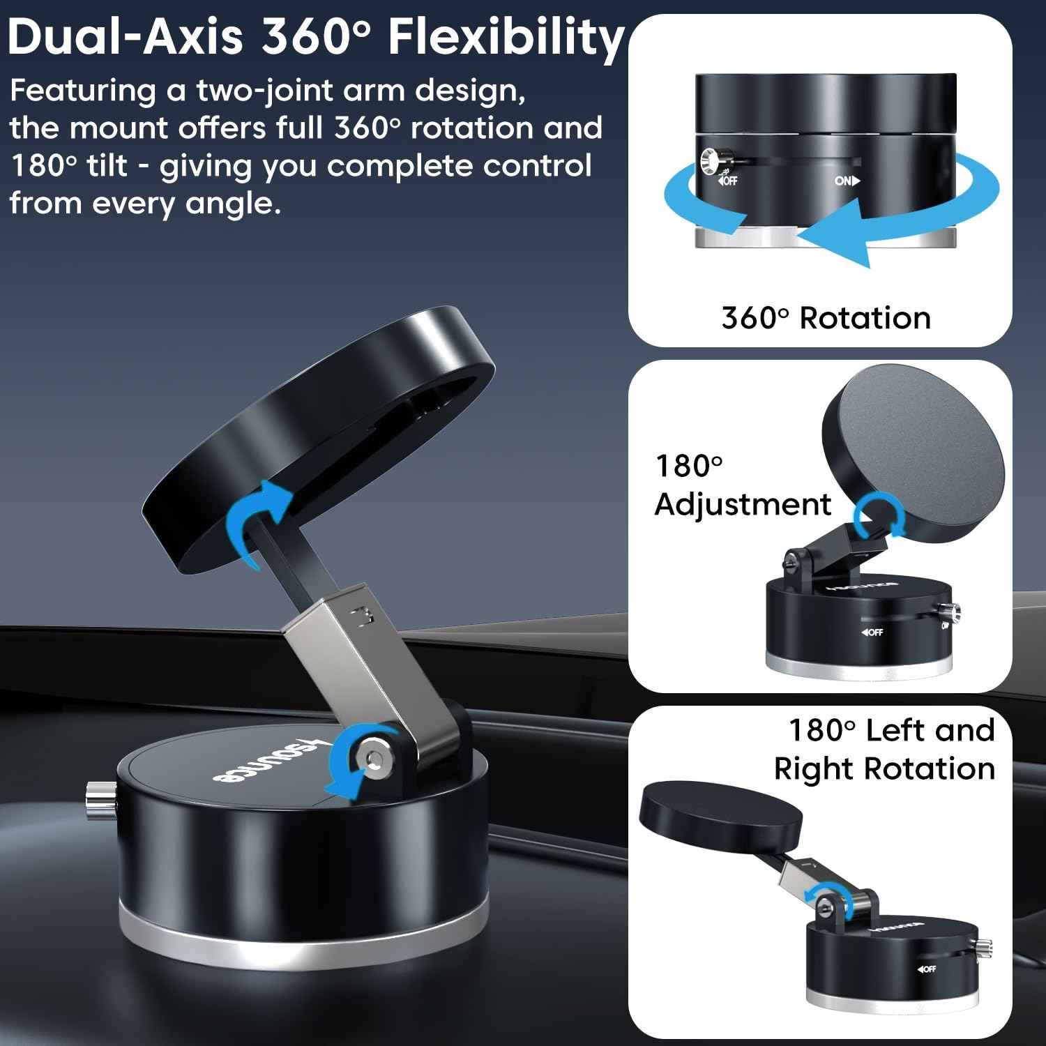 Magnetic Suction Cup Phone Stand