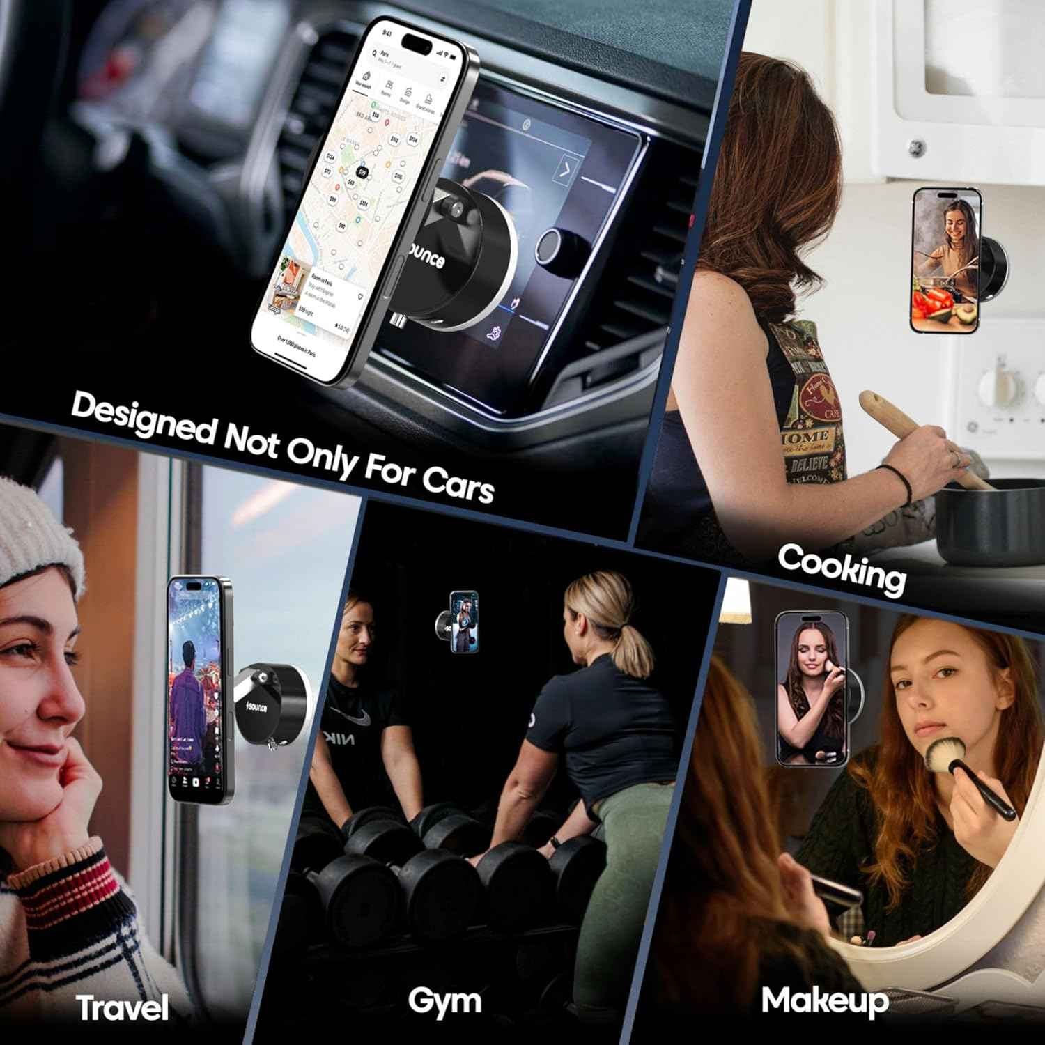 Magnetic Suction Cup Phone Stand