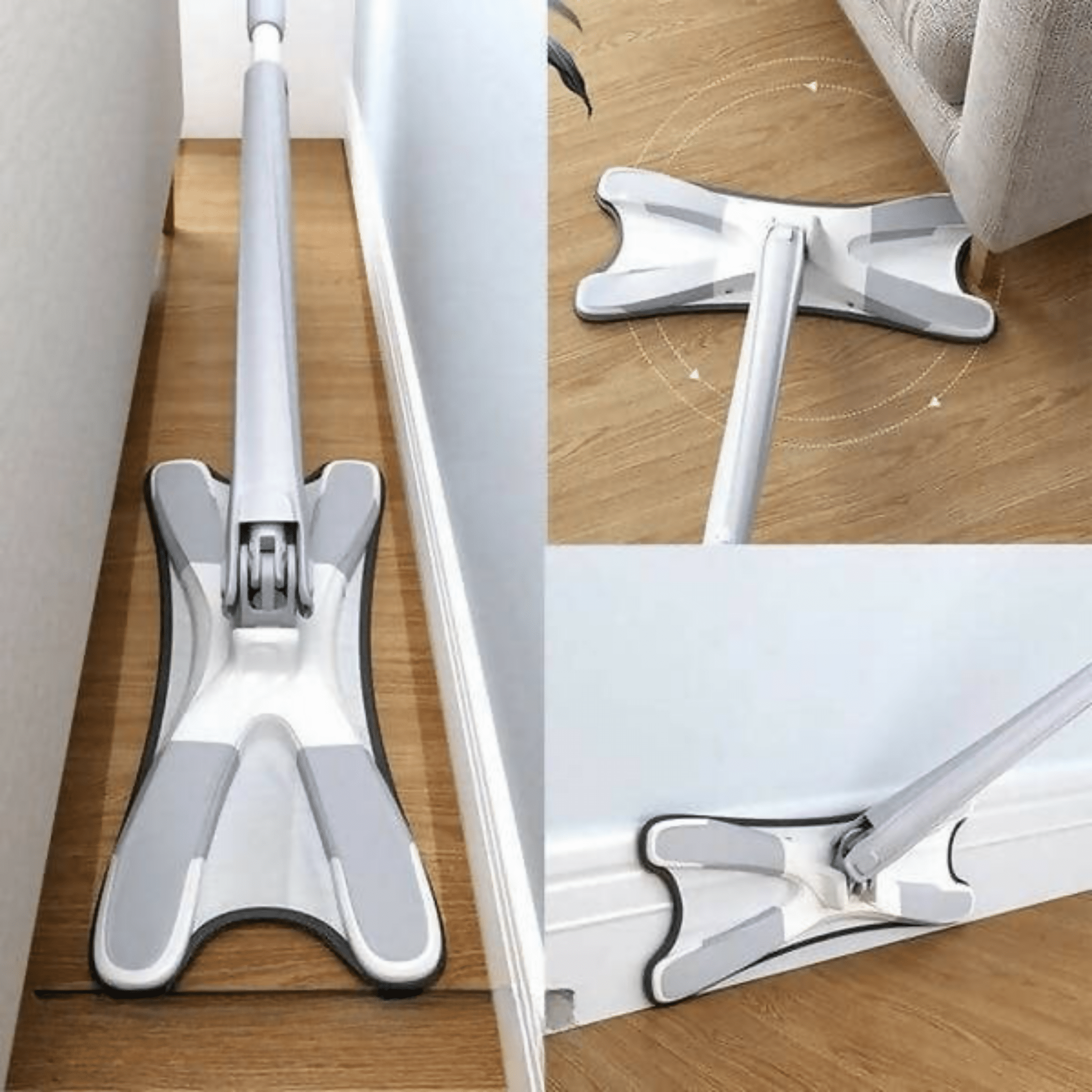 Microfiber 360° Swivel Flat Mop - Genzzes