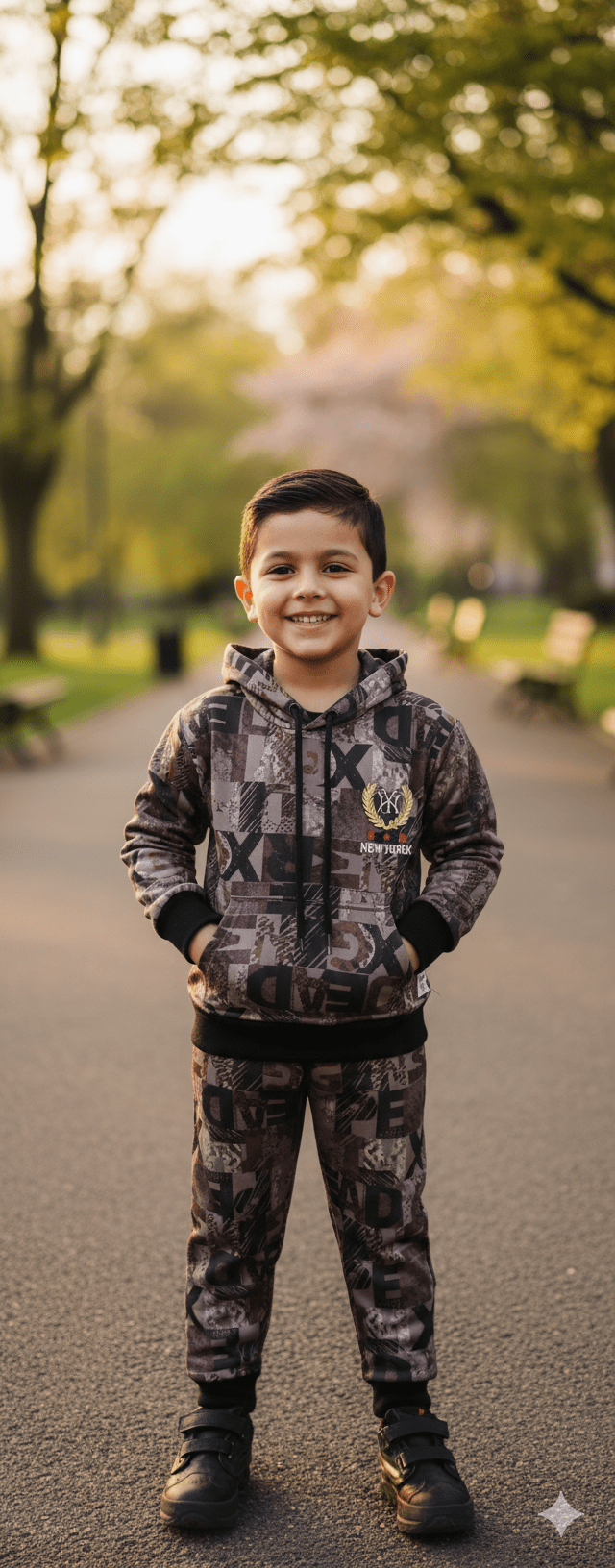 New York Kids Graphic Hoodie & Trouser Set - Genzzes