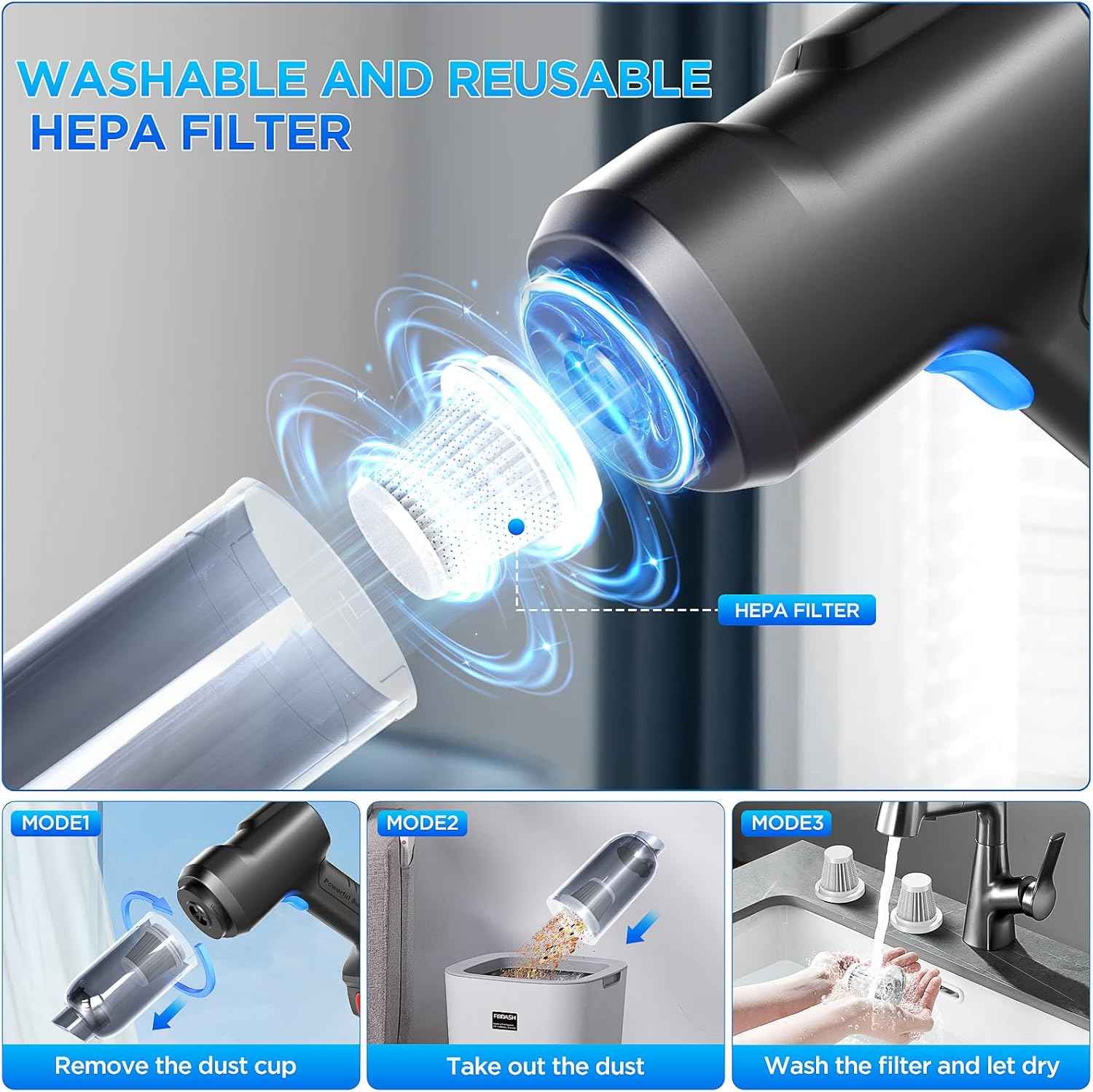 Powerful Handheld Vacuum Cleaner