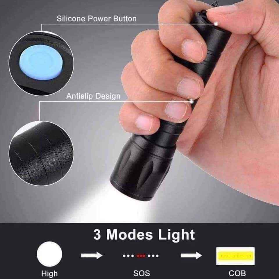Rechargeable COB LED Mini Flashlight