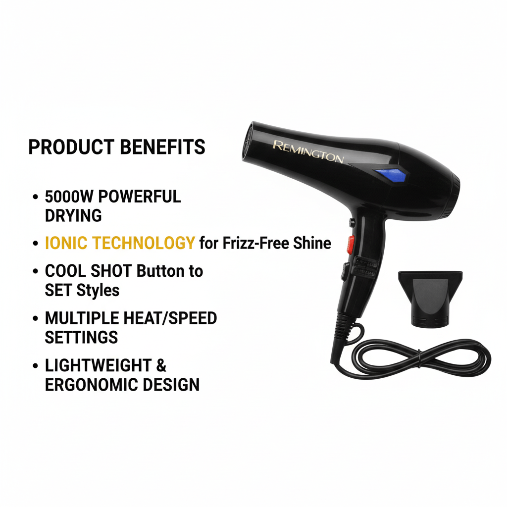 Remington- Hair Dryer - Genzzes