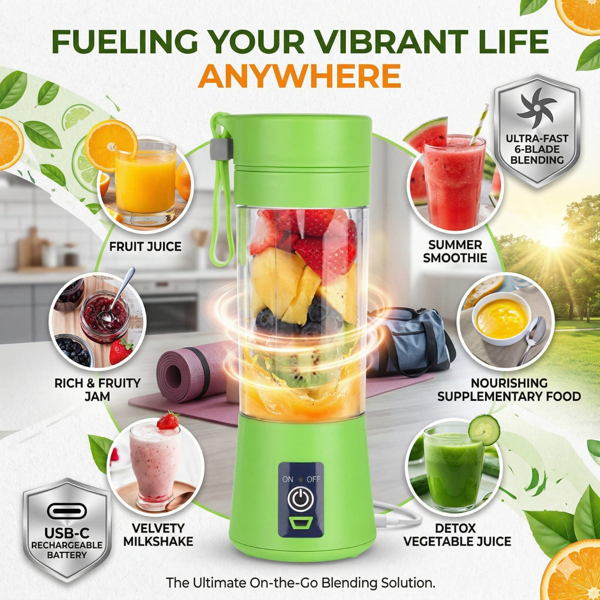 6 Blade USB Portable Juicer