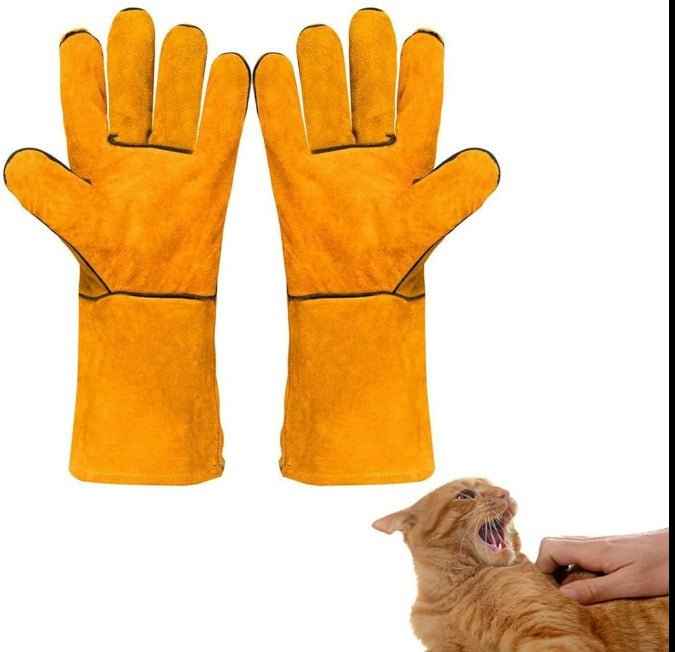 Scratch Protection Leather Gloves