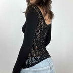 Solid-Color U-Neck Partially Open-Button Slim-fit Base Top