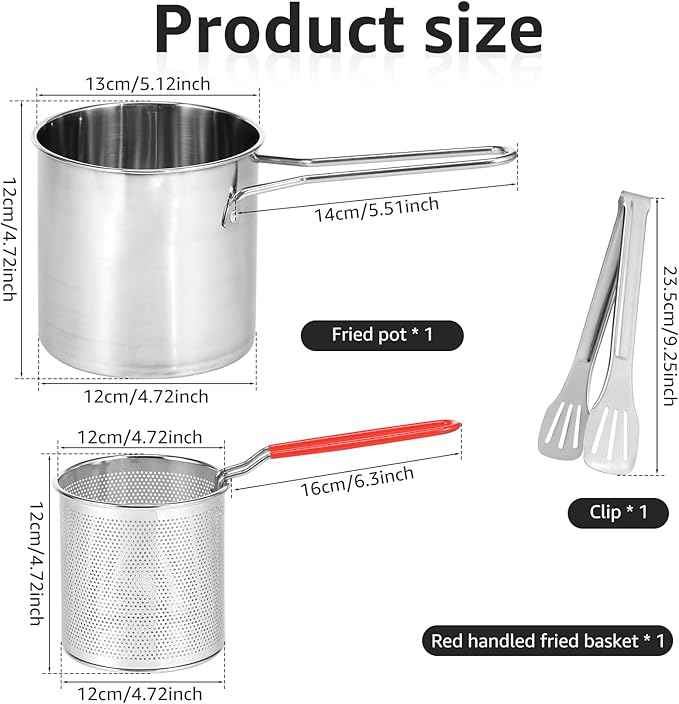 Stainless Steel Deep Fry Frying Pot