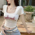 Stylish Niche And Unique Slimming Short-sleeve T-shirt
