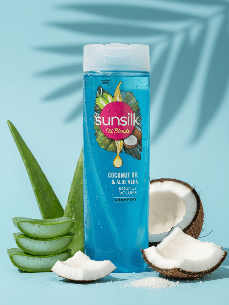 Sunsilk - Coconut Oil & Aloe Vera Bouncy Volume Shampoo - Genzzes