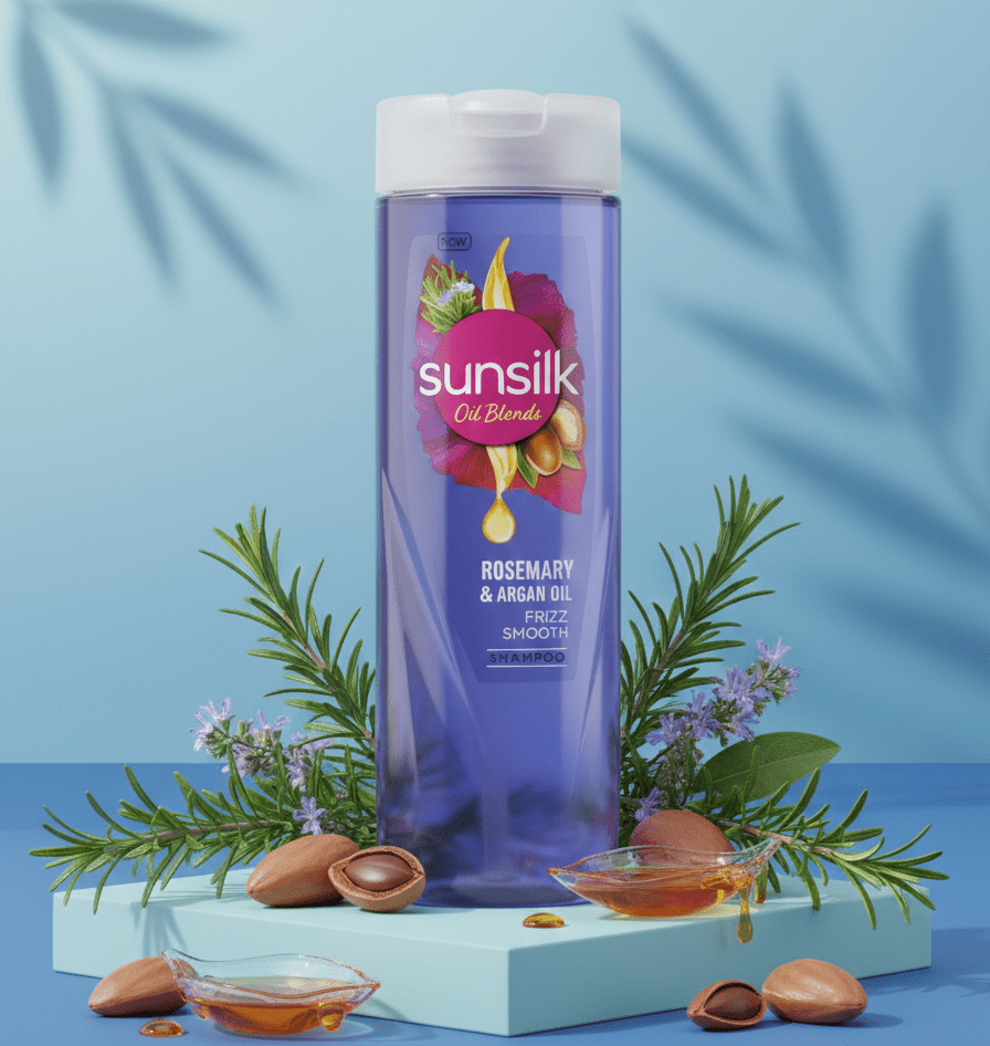 Sunsilk - Rosemary & Argan Oil Frizz Smooth Shampoo - Genzzes