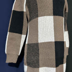Thickened Knit Dress In Winter Coffee Girl