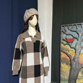 Thickened Knit Dress In Winter Coffee Girl