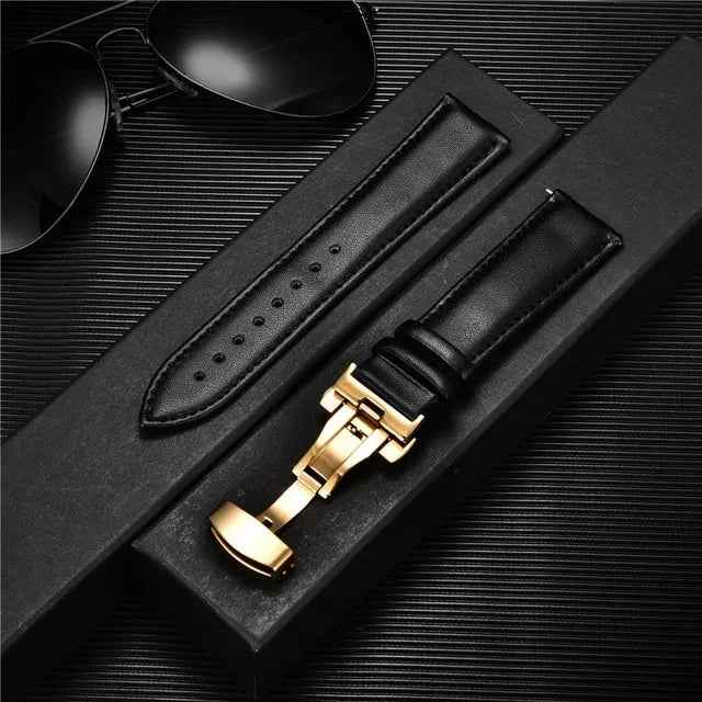 Universal Synthetic Leather Watch Band Strap