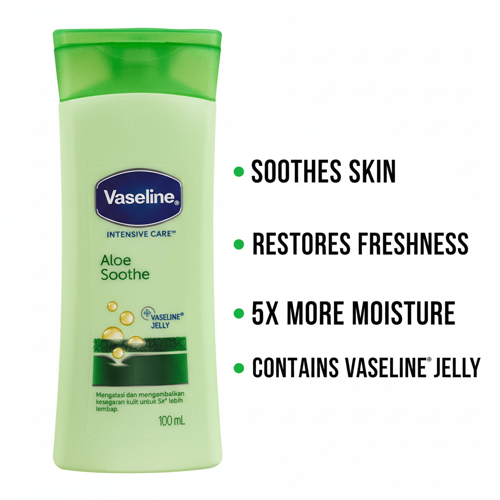 Vaseline - Aloe Soothe Lotion - Genzzes