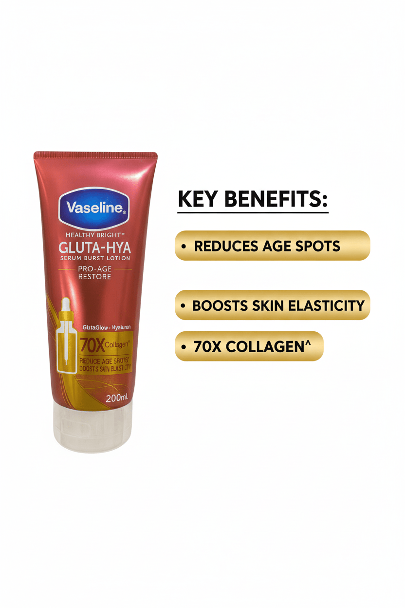 Vaseline - Healthy Bright Gluta-Hya Pro-Age Restore Lotion - Genzzes