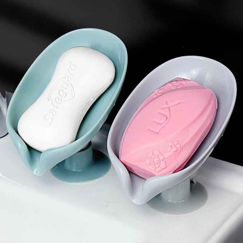Waterfall-Style Soap Holder with Drain