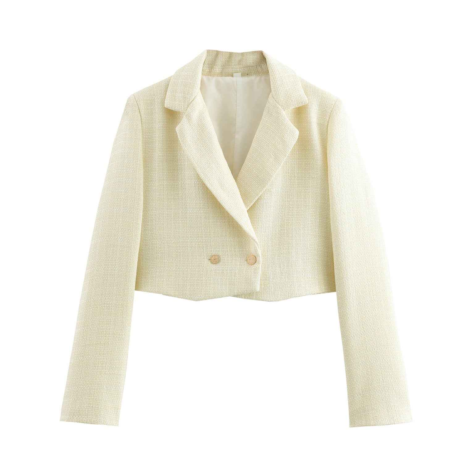 Women's Fashion Design Short Tweed Blazer