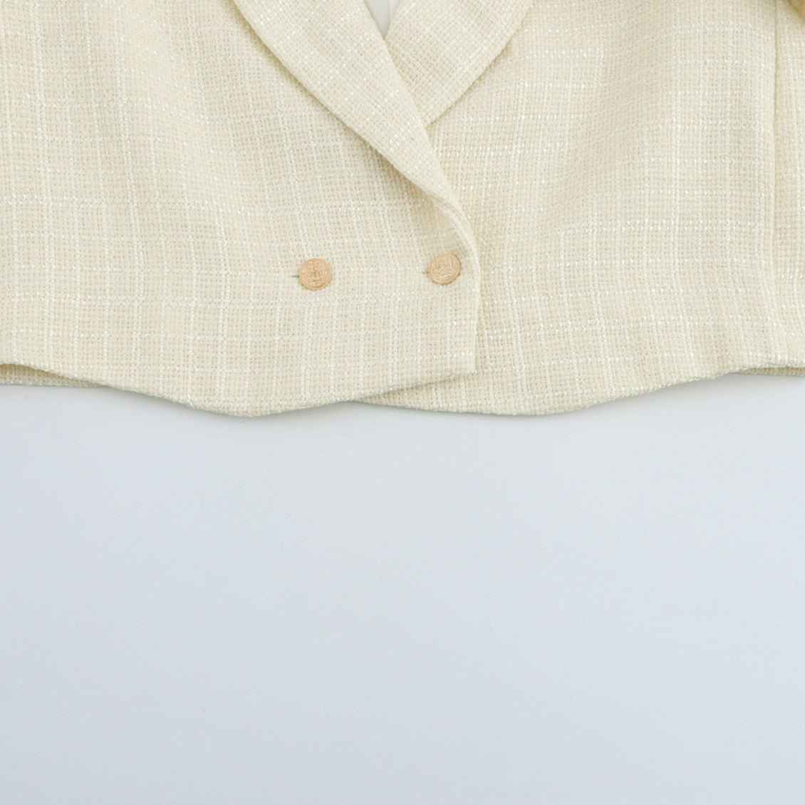 Women's Fashion Design Short Tweed Blazer
