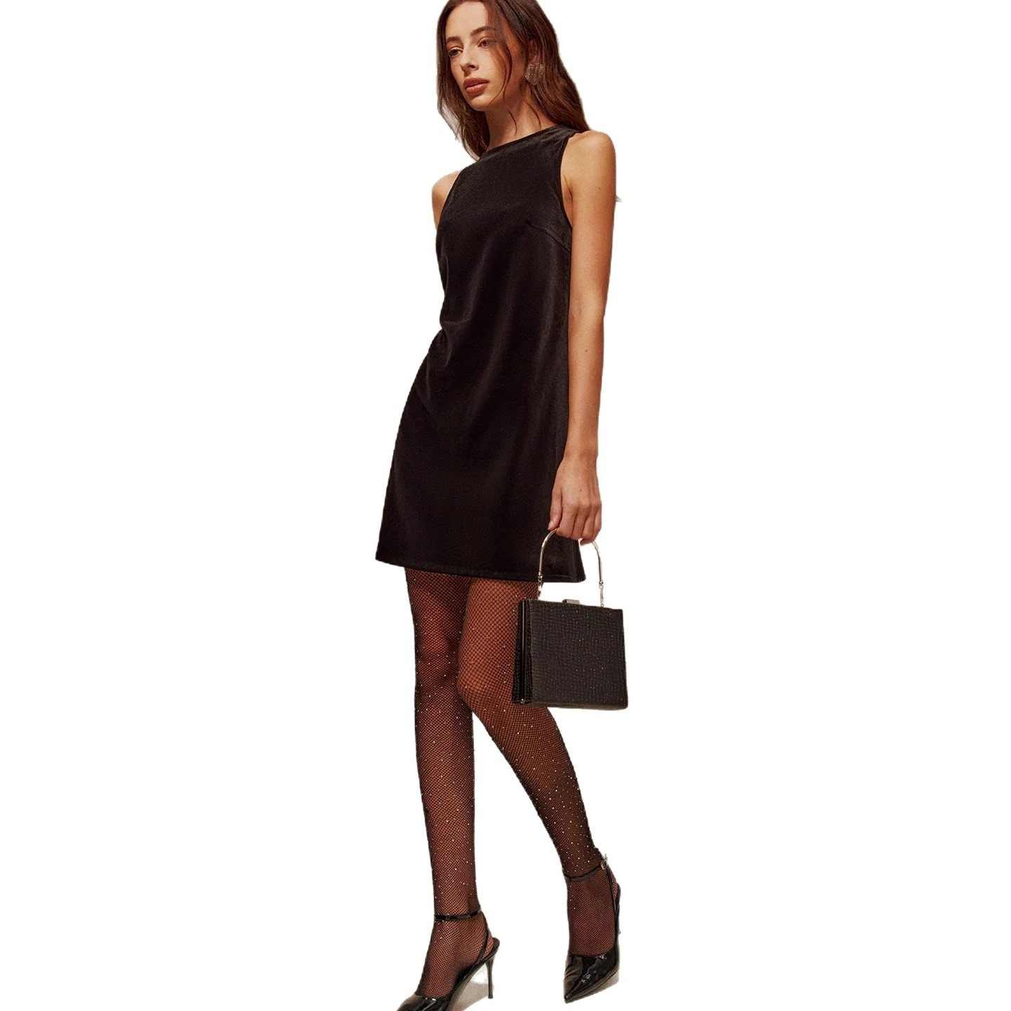 Women's Retro Spice Skirt Solid Color - Genzzes